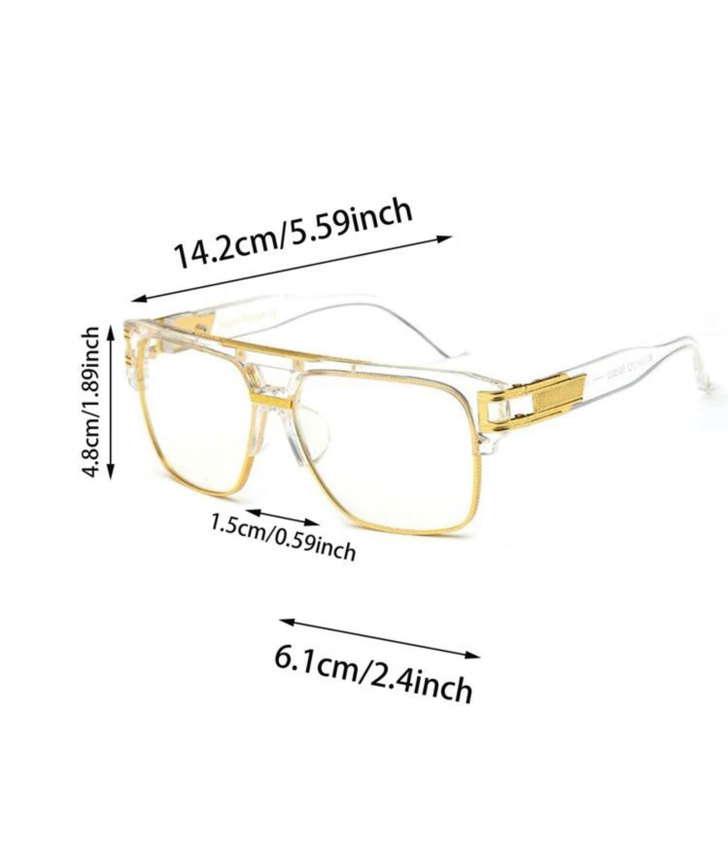 Clear Top Bar Fashion Glasses