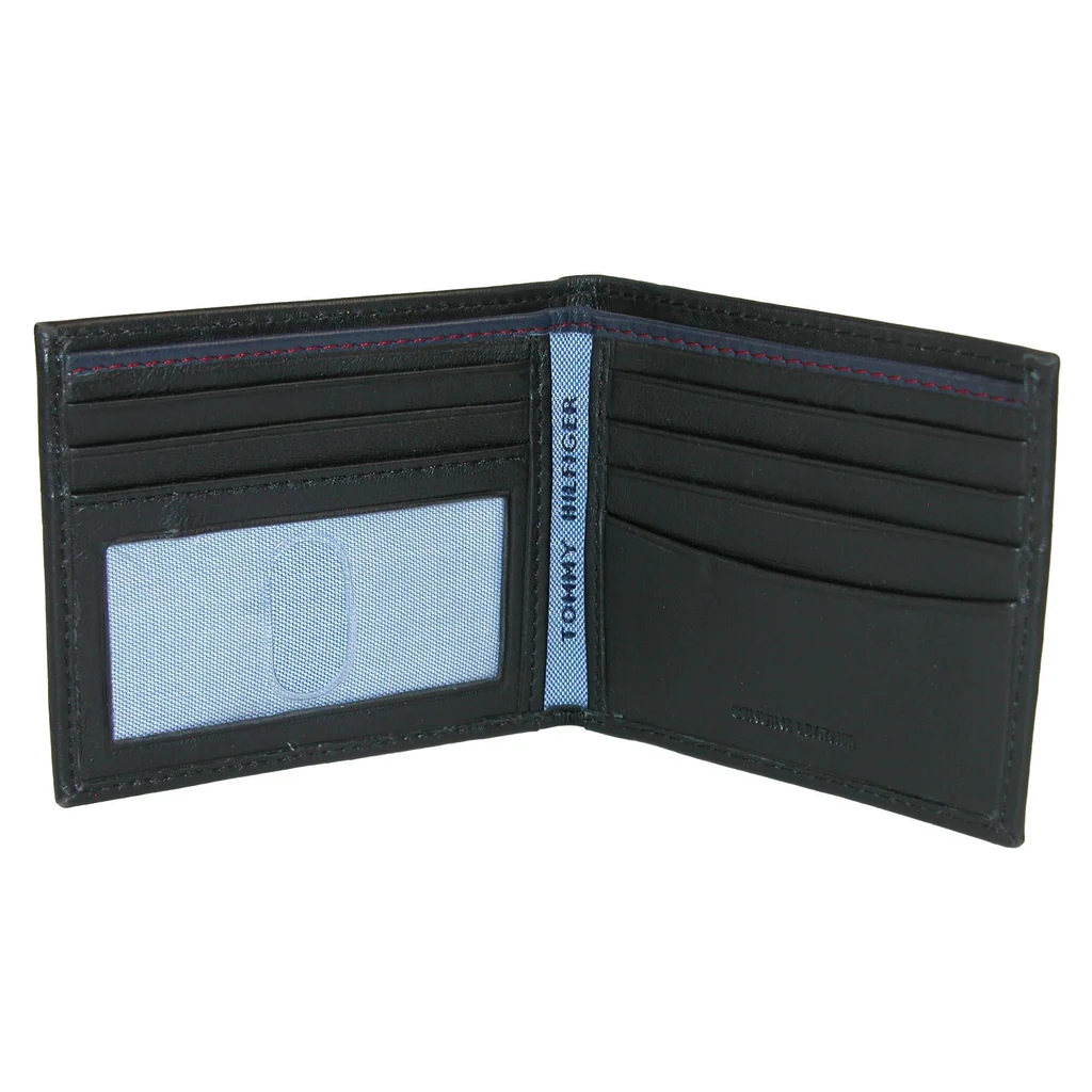 Tommy Hilfiger Men's Leather Oxford Slim Bifold Wallet