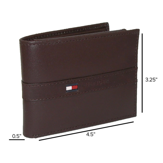 Brown Tommy Hilfiger Men's Ranger Bifold Wallet