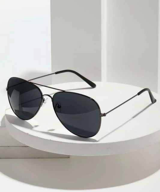 Dark Grey Aviator Fashion Sunglasses