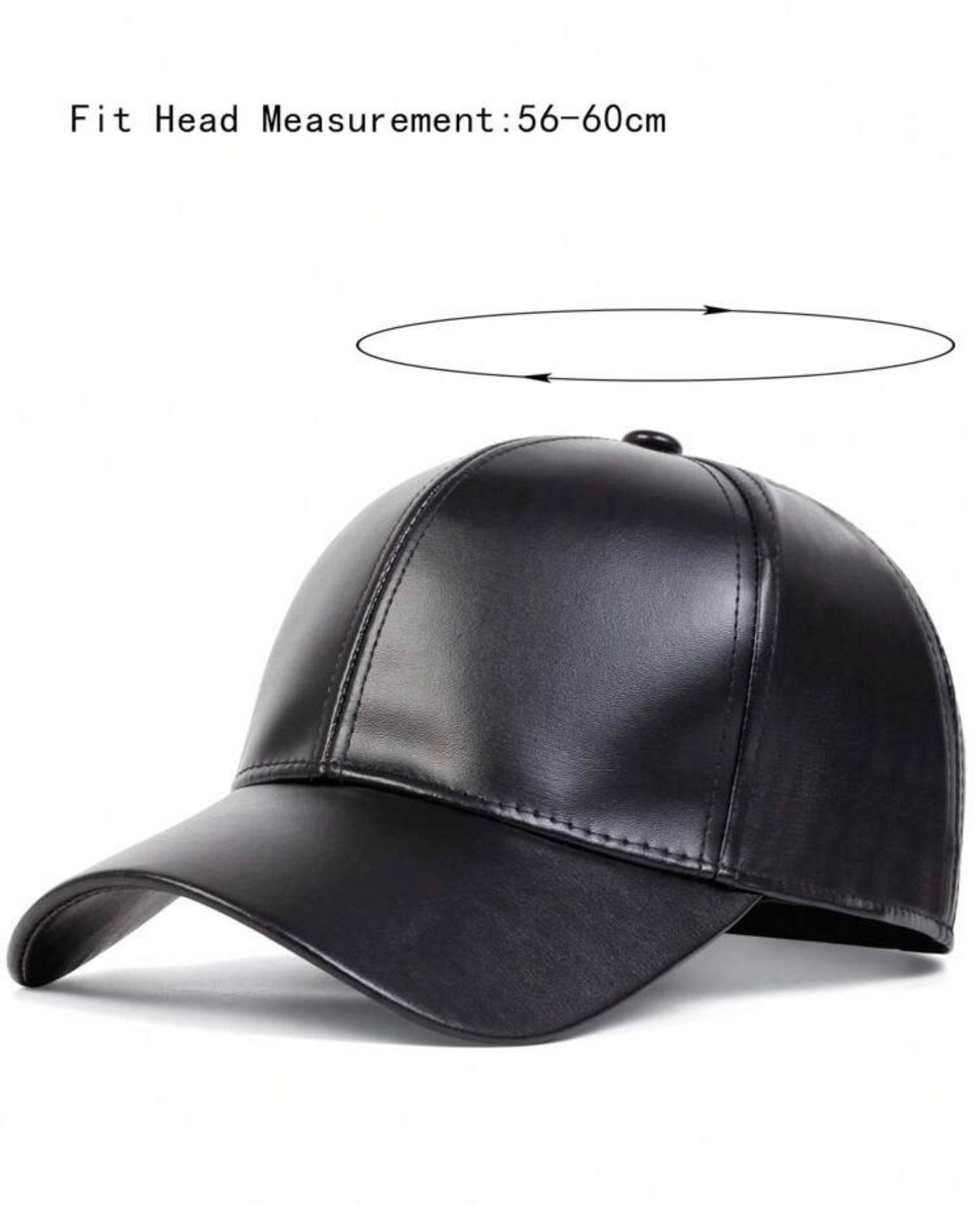 PU Leather Casual Cap