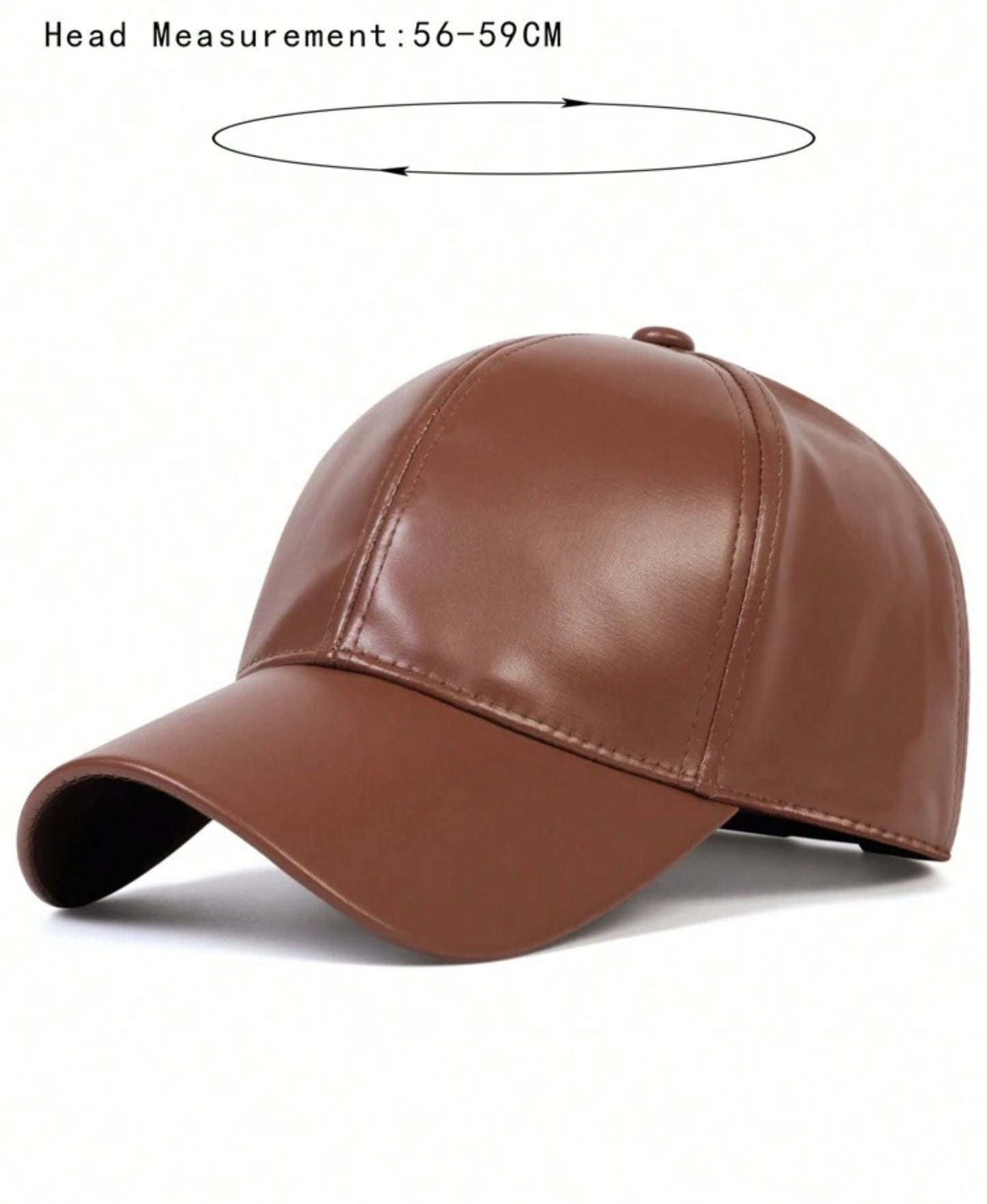 PU Leather Casual Cap