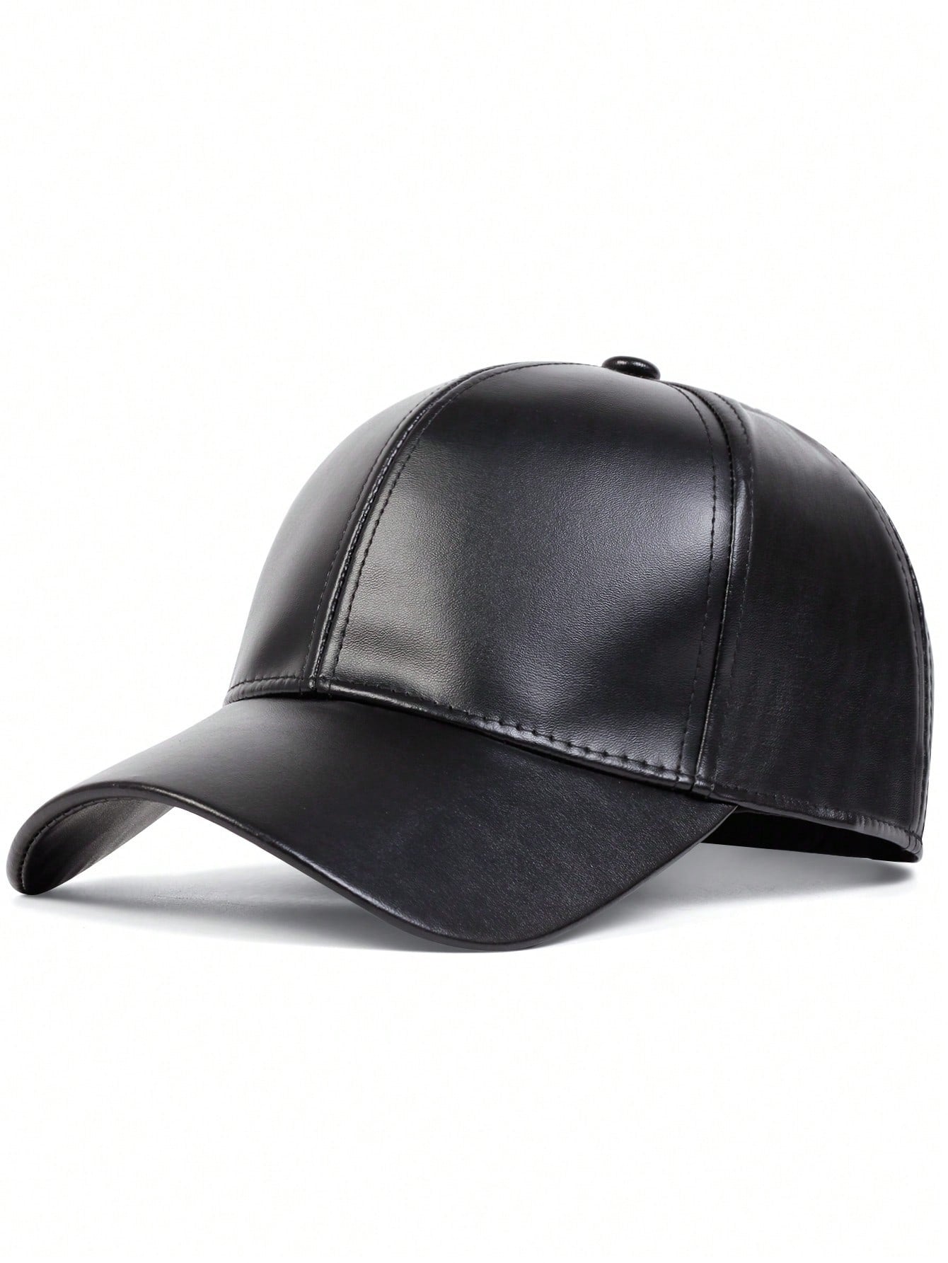 PU Leather Casual Cap