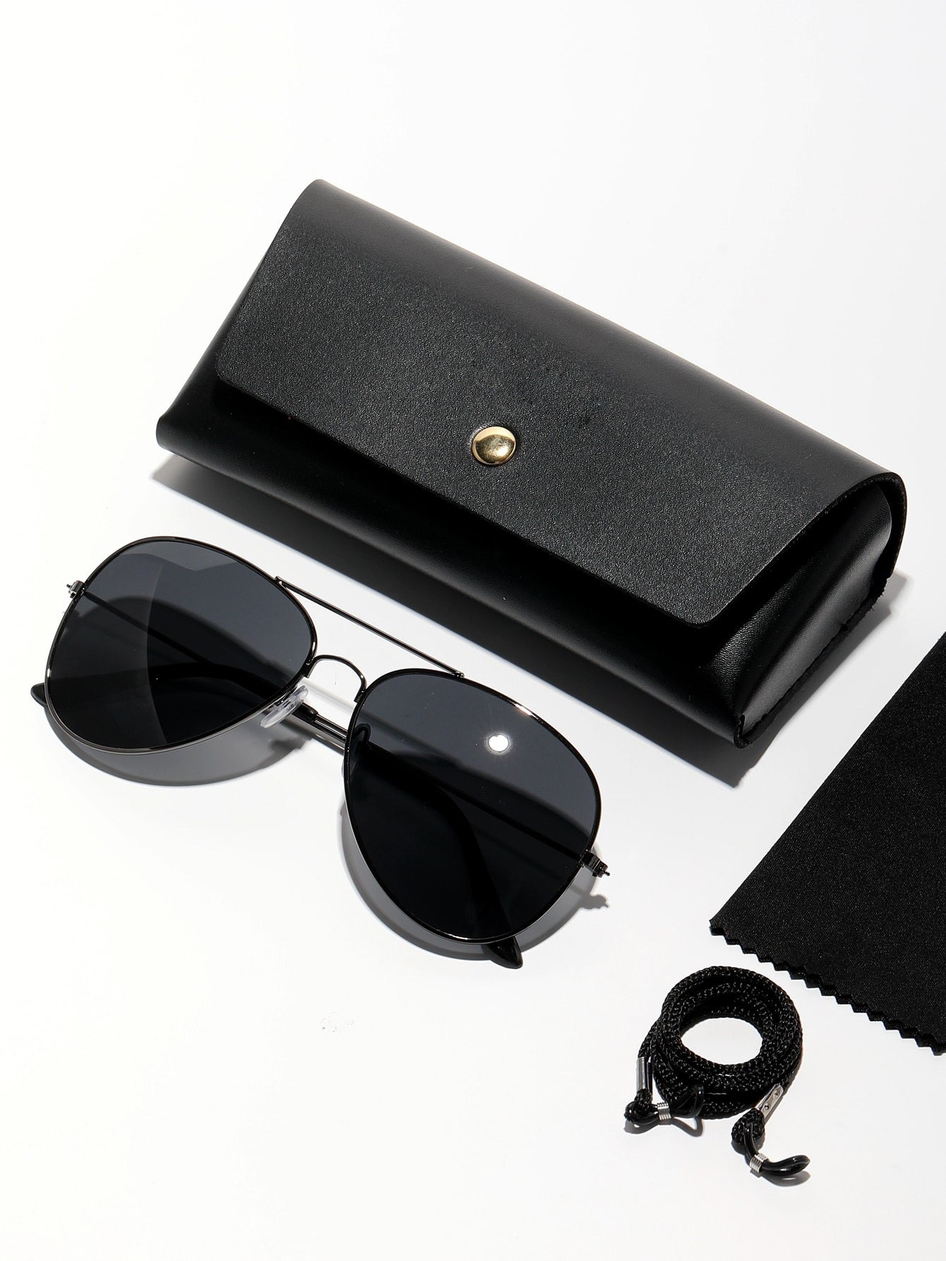 Dark Grey Aviator Fashion Sunglasses