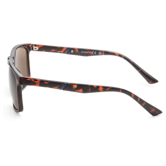 Guess Brown Rectangular Men's Sunglasses