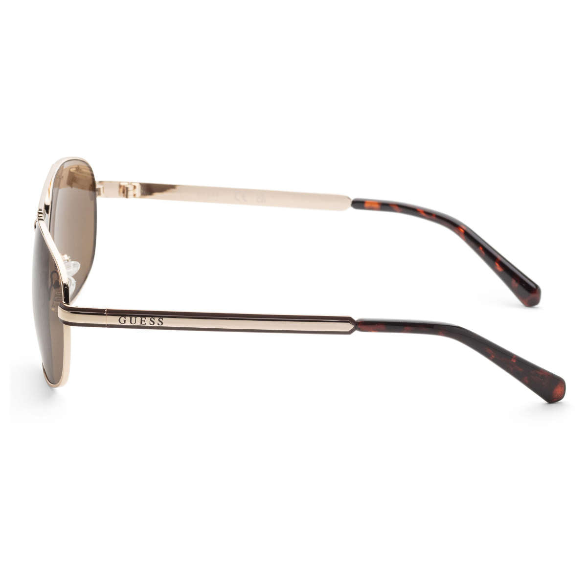 Guess Men’s Brown and Gold Sunglasses