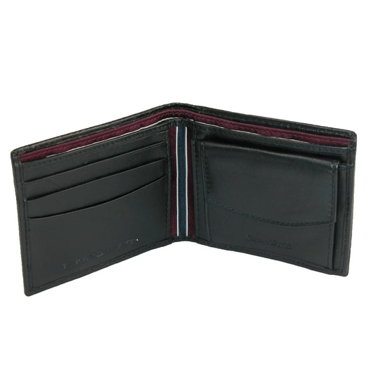 Tommy Hilfiger Men's Leather Stockton Bifold Coin Wallet