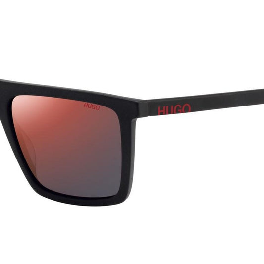 Hugo Boss Men's Black Rectangular Sunglasses