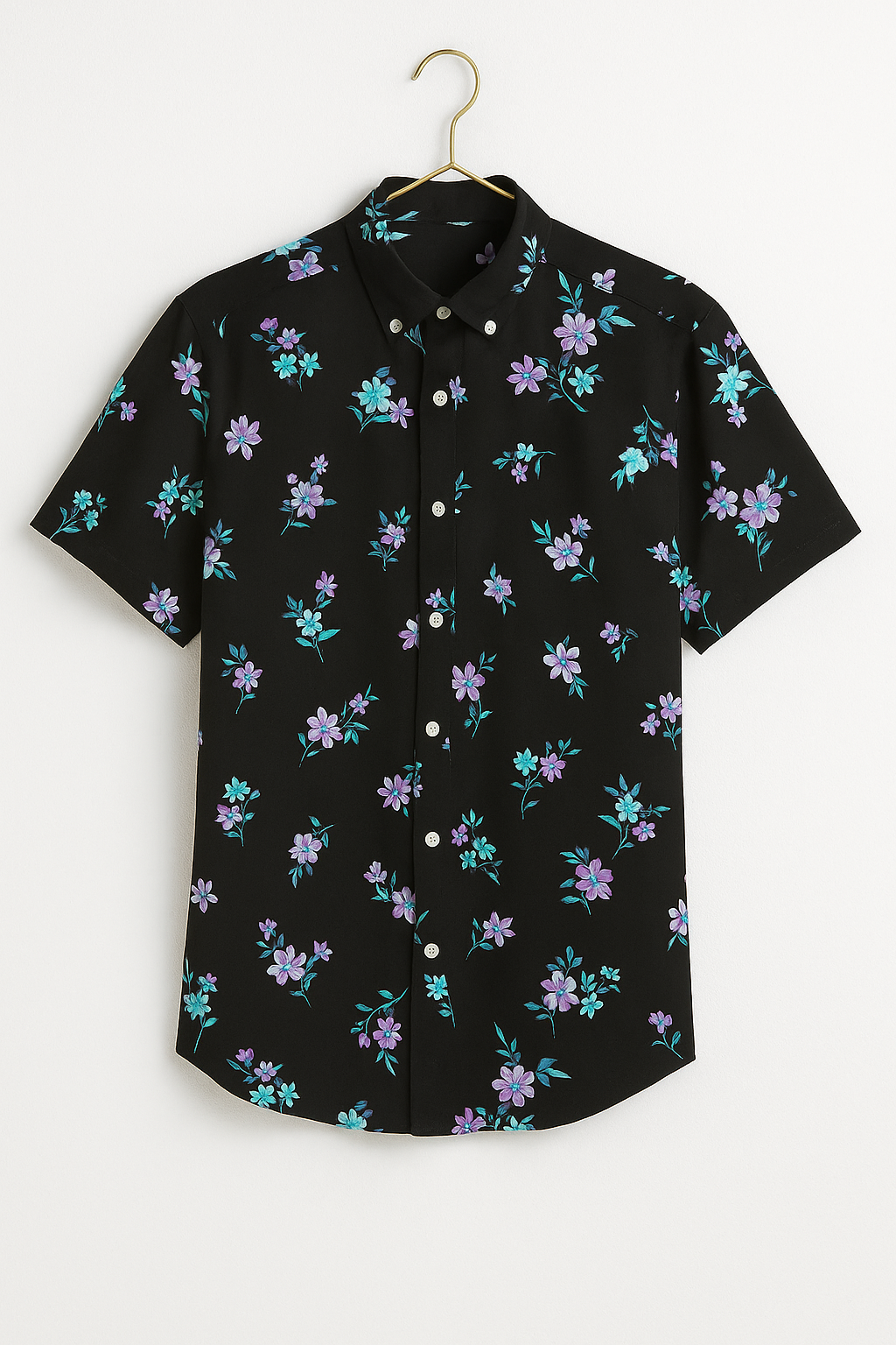 Floral Print Skinny Shirt