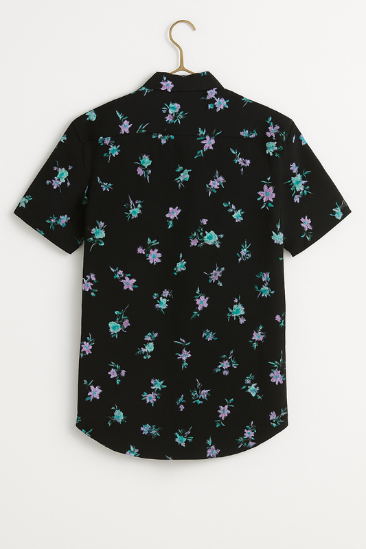 Floral Print Skinny Shirt