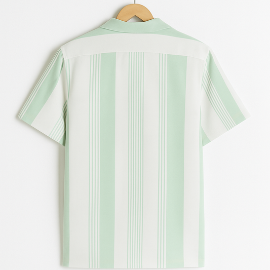Green Stripe Revere Shirt