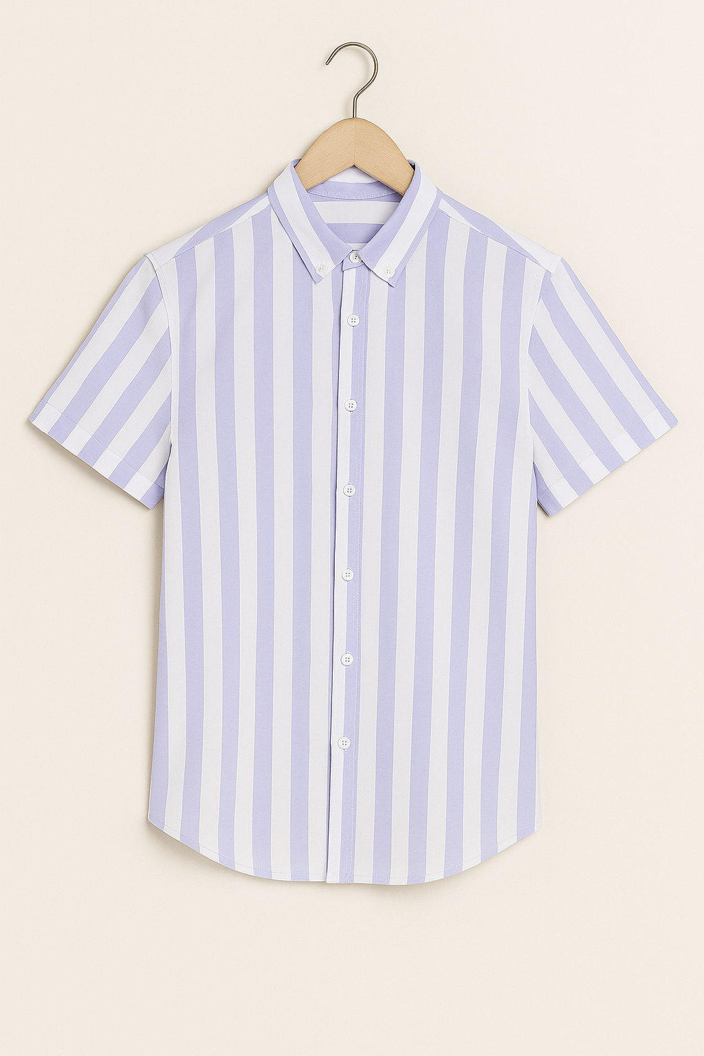 Lilac Skinny Oxford Stripe Shirt