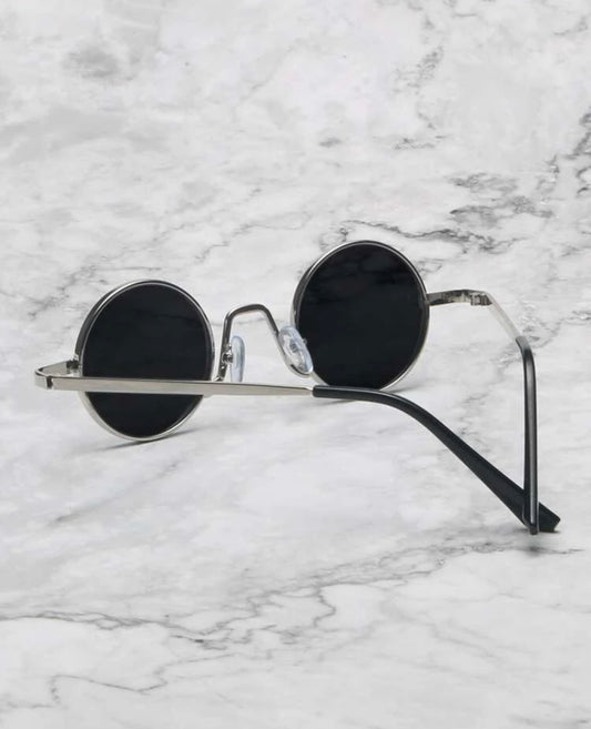 Silver Round frame Sunglasses