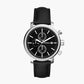 Fossil Black Leather Band Watch