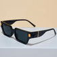 Black Geometric Frame Fashion Sunglasses