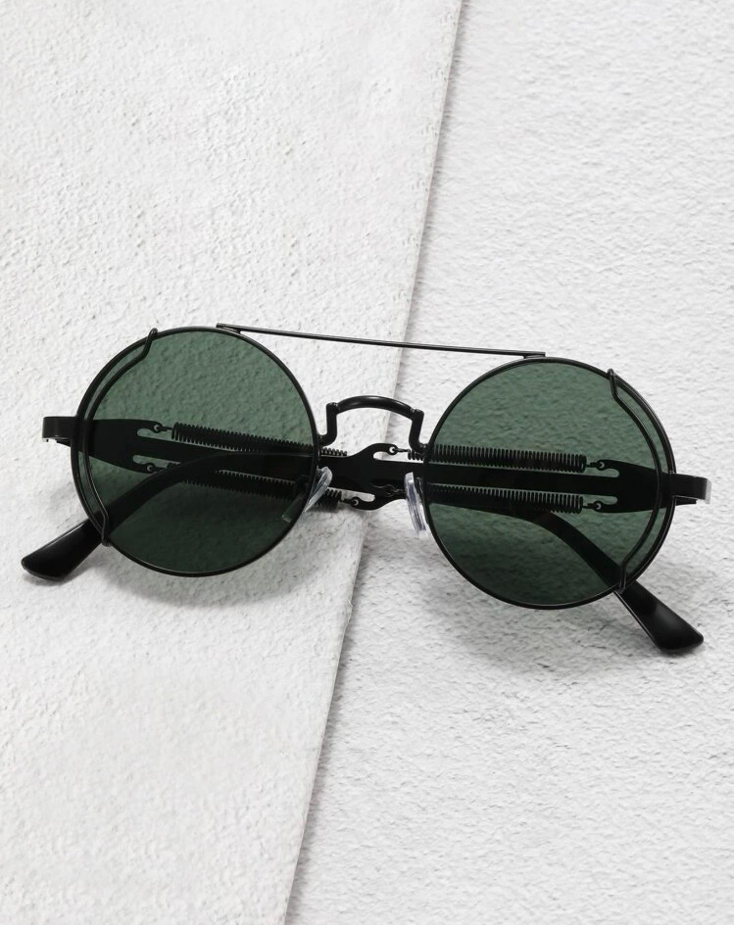 Green Round frame Sunglasses