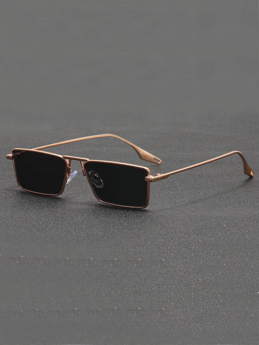 Metal square frame Sunglasses