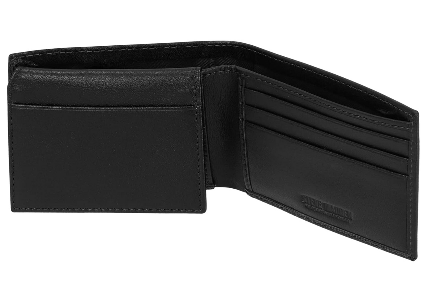 Steve Madden Black (Glove) Slim Leather Wallet