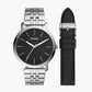 Fossil Silver Stainless Steel Watch Set