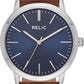 Relic by Fossil Silver/Brown Watch