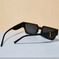 Black Geometric Frame Fashion Sunglasses