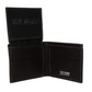 Steve Madden Black RFID Trifold Wallet with Id Window