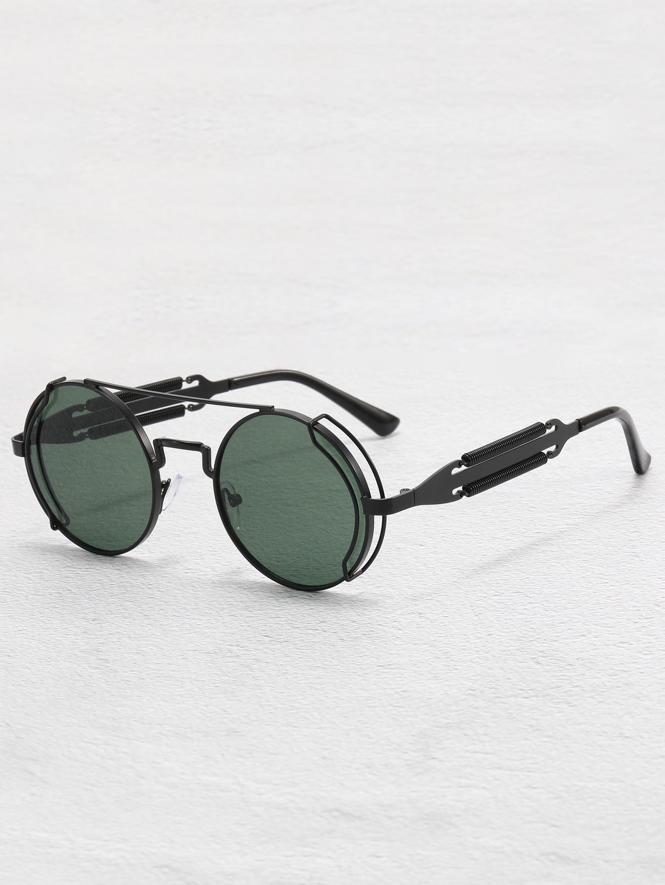 Green Round frame Sunglasses