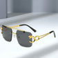 Black Rimless Fashion Glasses