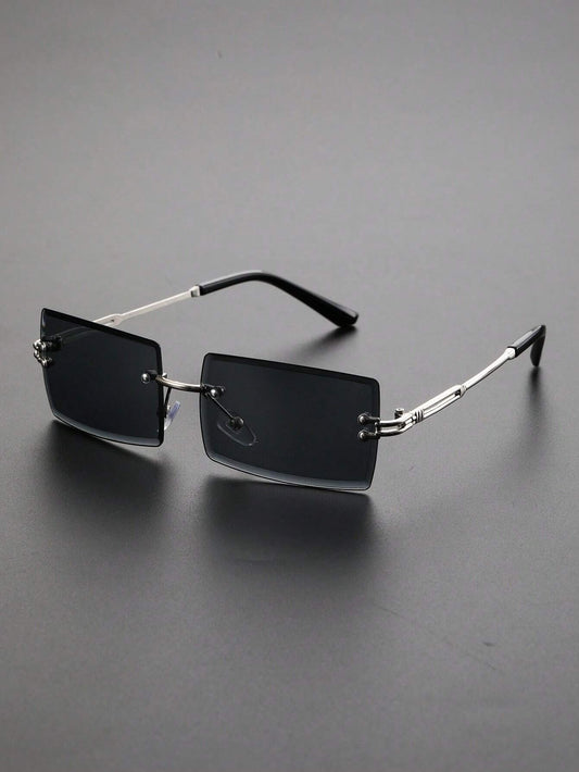 Black Rimless Fashion Glasses