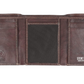 Steve Madden Brown RFID Trifold Wallet with Id Window