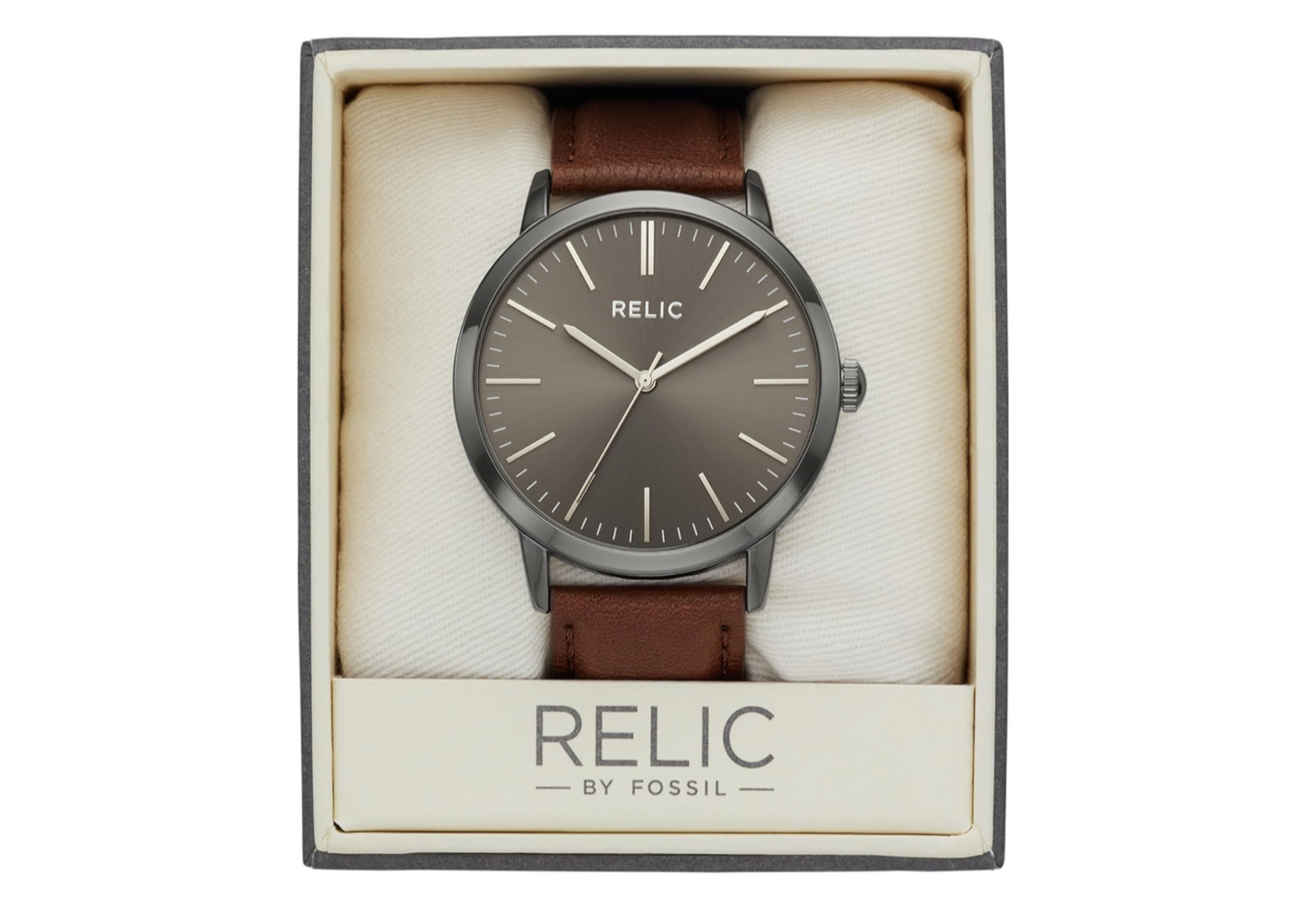 Relic by Fossil Gunmetal/Brown Watch