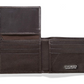 Steve Madden Dark Brown Slim Leather Wallet