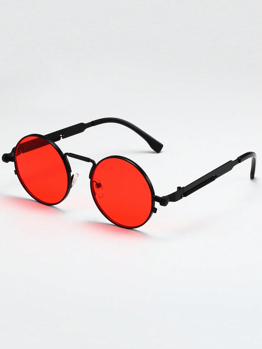 Red Roundframe Sunglasses