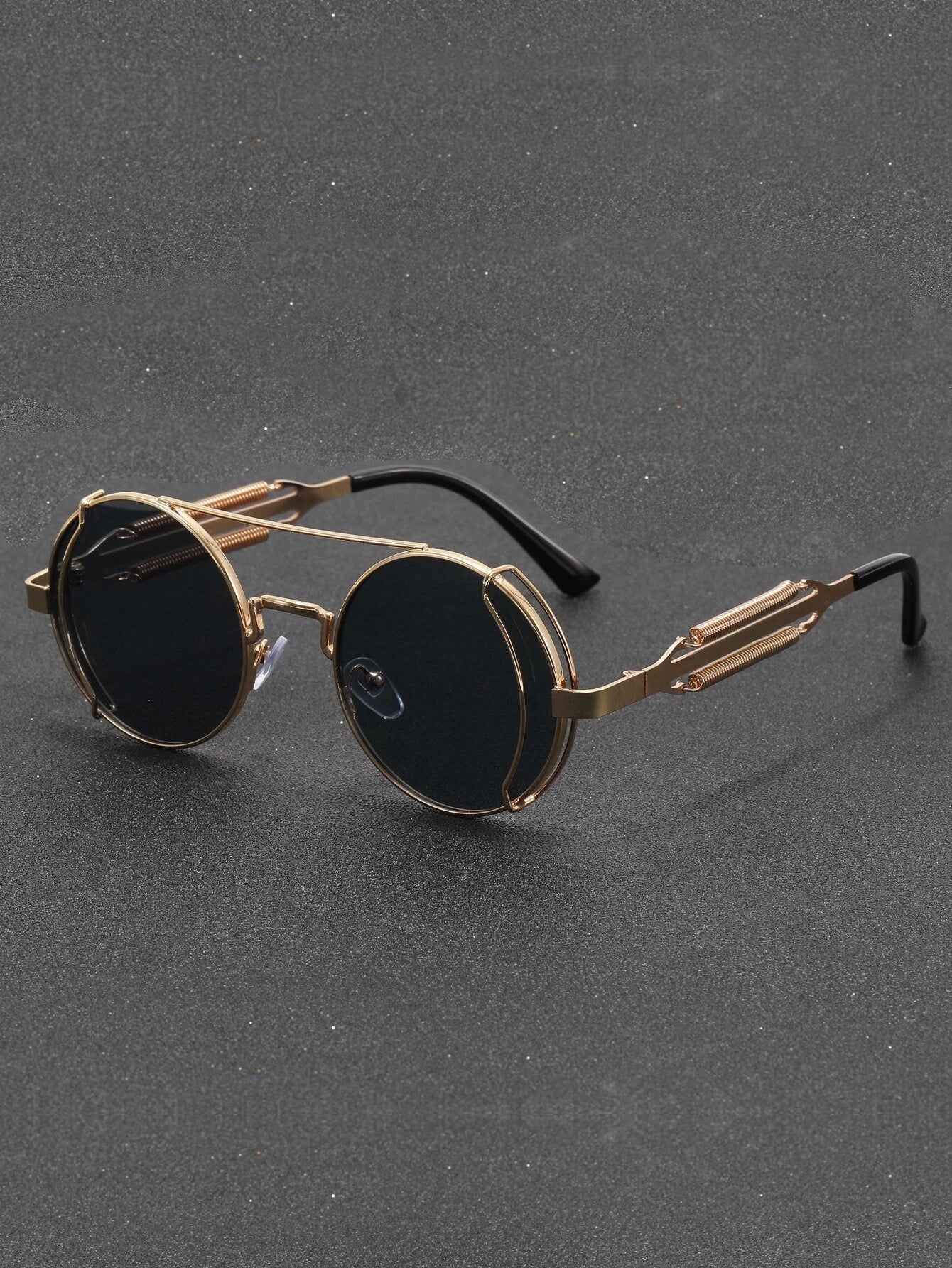 Black Round frame Sunglasses