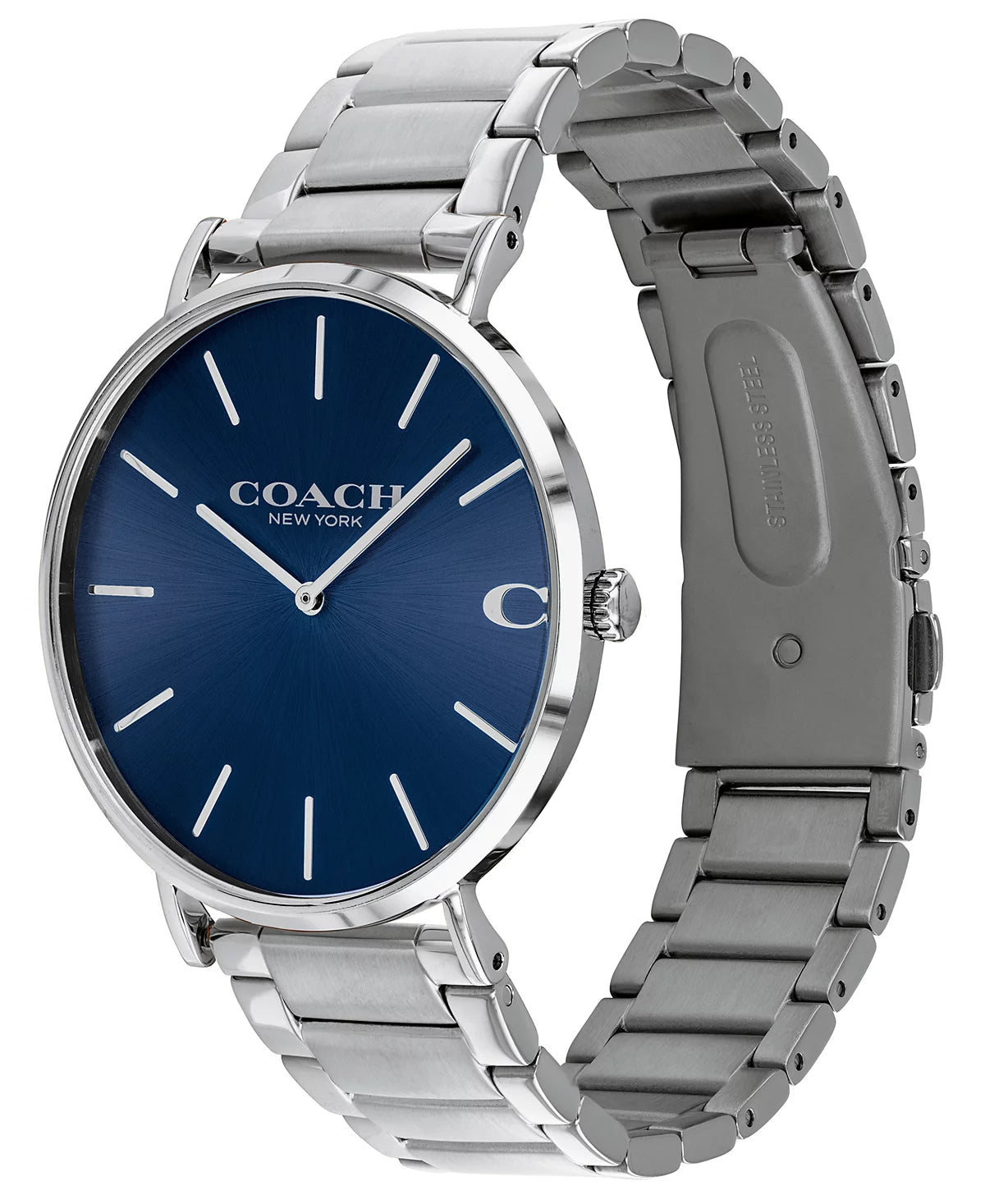 Coach Stainless Steel Blue Dial Men's Watch