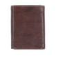 Steve Madden Brown RFID Trifold Wallet with Id Window