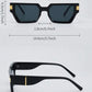 Black Geometric Frame Fashion Sunglasses