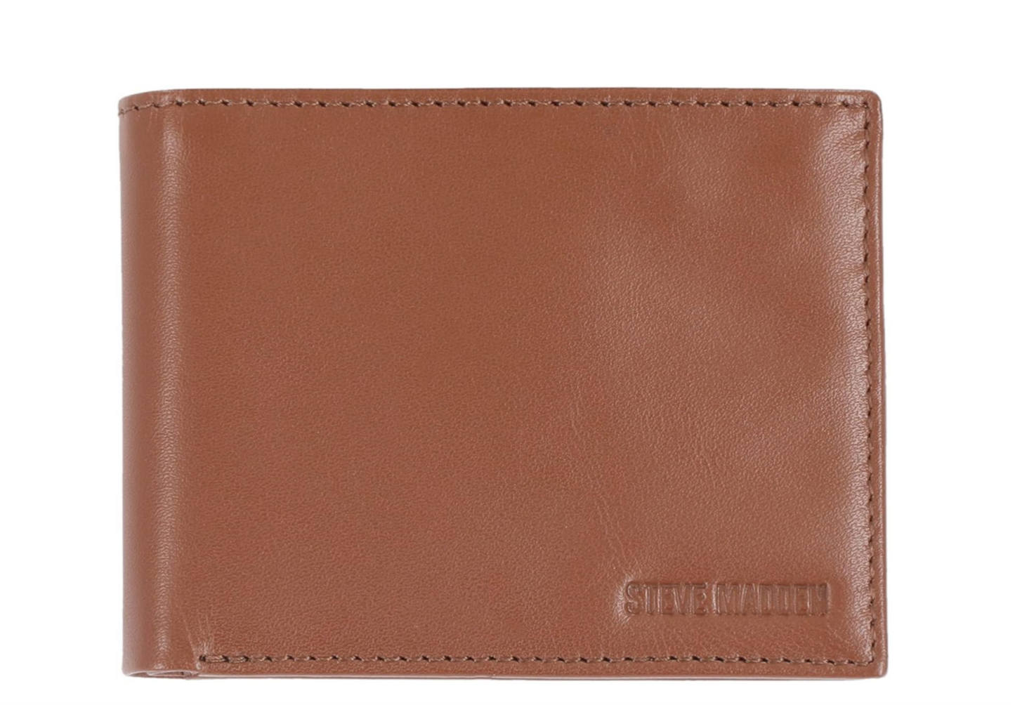 Steve Madden Cognac Slim Leather Wallet