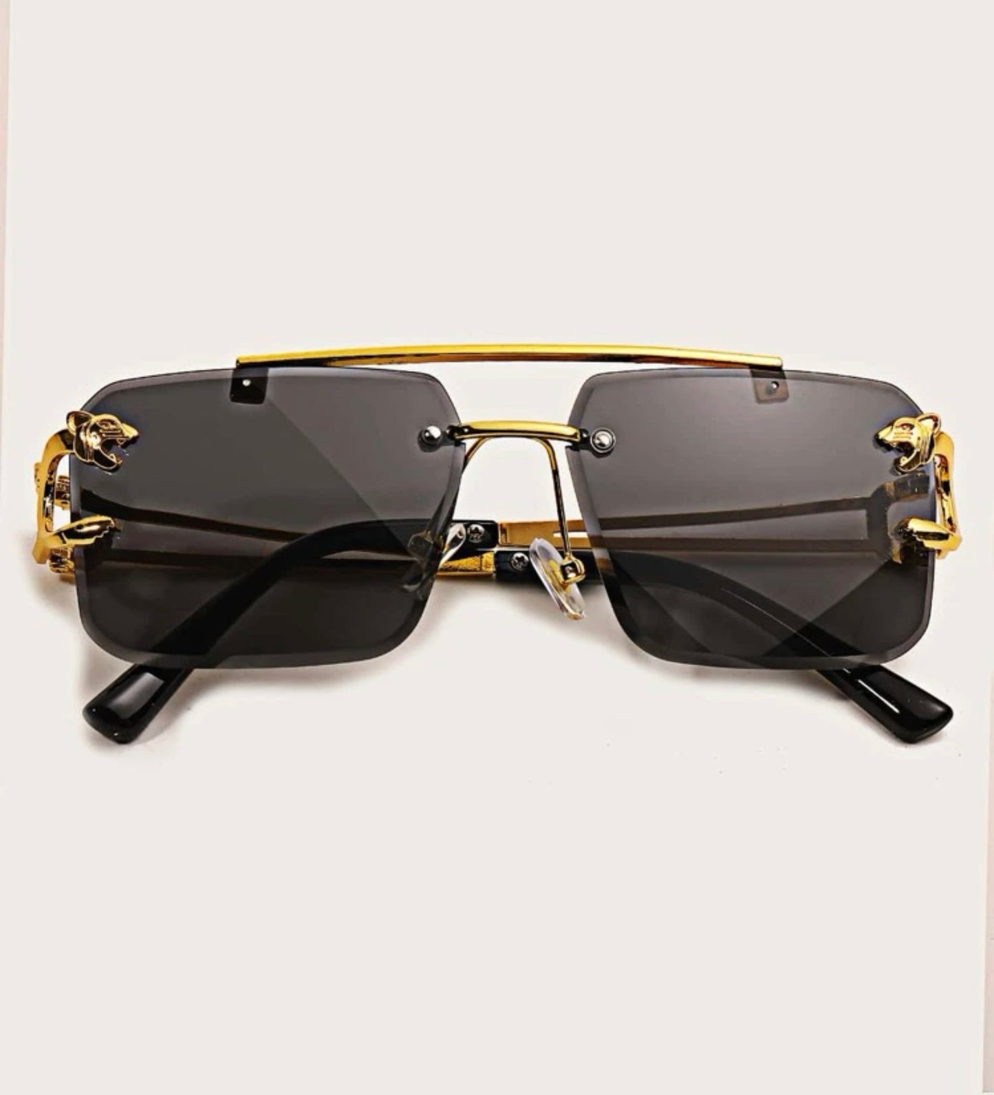 Black Rimless Fashion Glasses