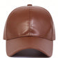 PU Leather Casual Cap
