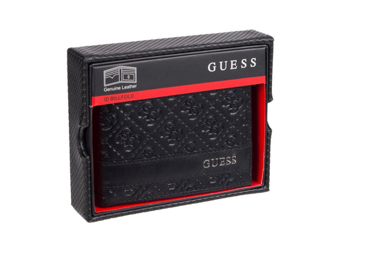 Guess Slim Bifold Black/Red Wallet