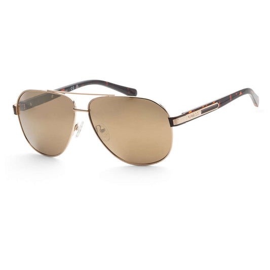 Guess Brown Mirror Pilot Sunglasses