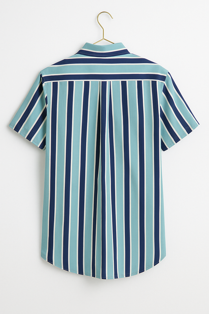 Blue Stripe Slim Shirt