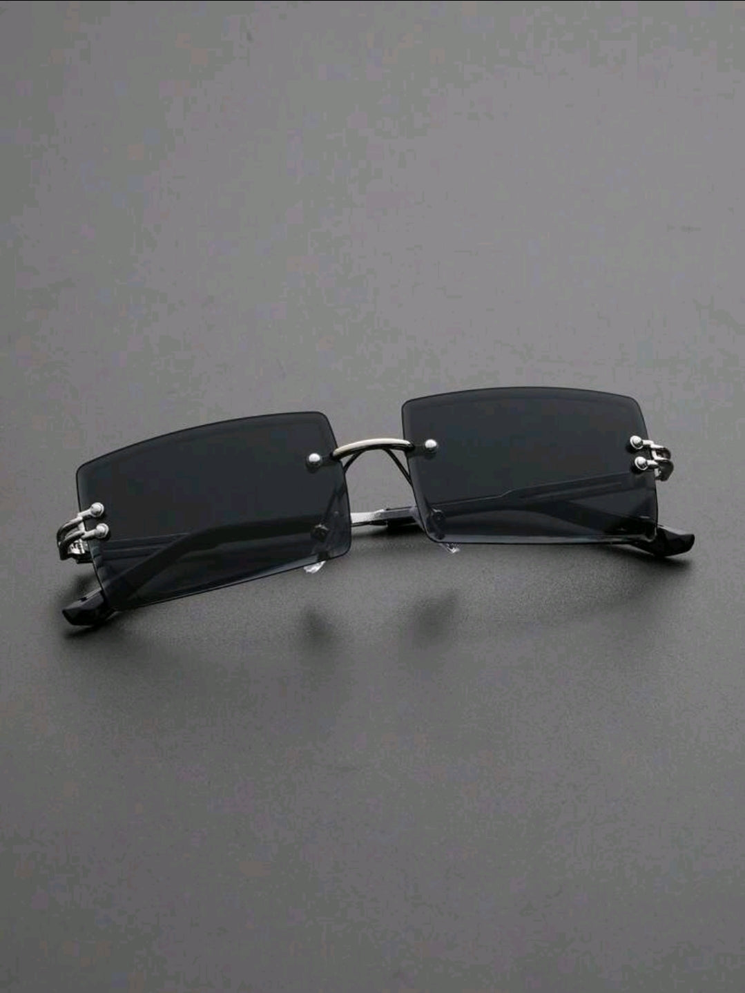 Black Rimless Fashion Glasses
