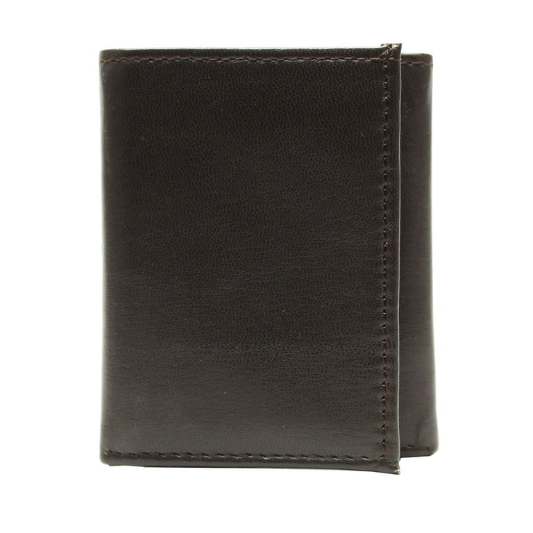 Leather Trifold Slim Wallet