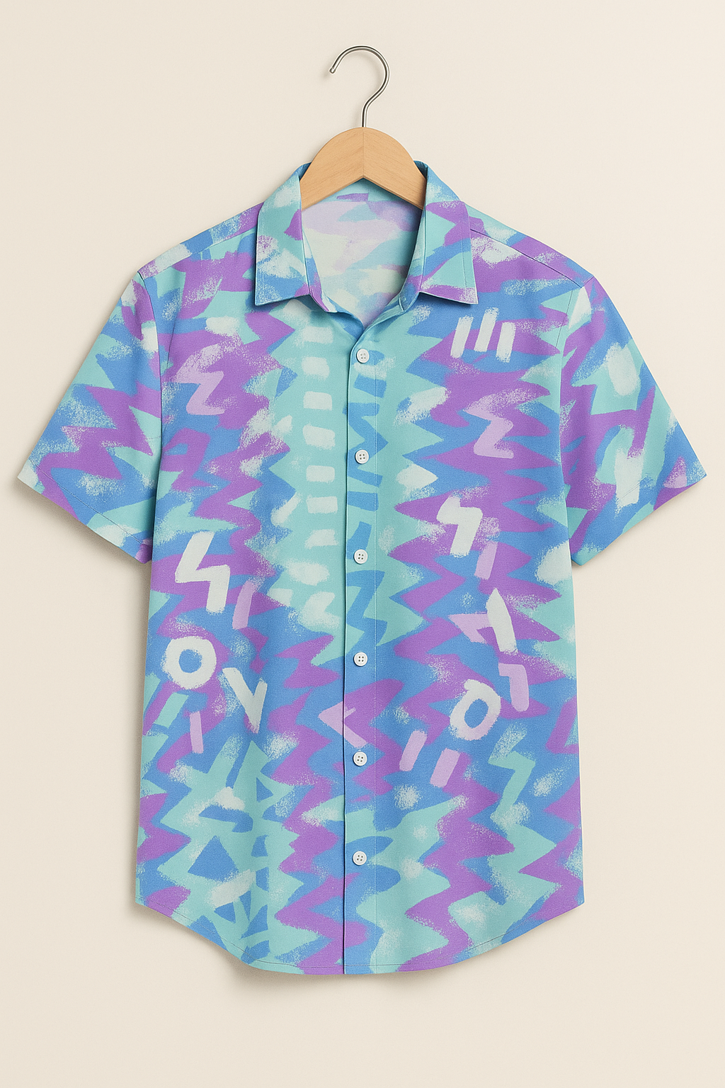 Relaxed Vintage Print Shirt