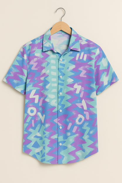 Relaxed Vintage Print Shirt