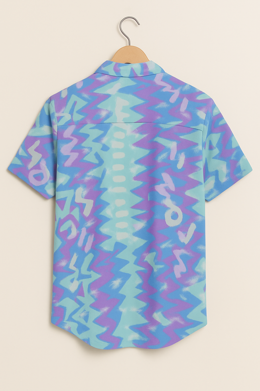 Relaxed Vintage Print Shirt